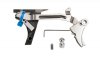 Fulcrum Drop In Trigger Kit Stainless Trigger Pad with Black Safety for Gen 1/2/3 Glock 17/19/26/34