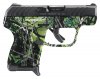 LCPII .380 ACP 2.75 Inch Barrel Blue Finish Alloy Steel Slide Blue Finish Fixed Integral Sights Moon Shine Reduced Toxic Camo Grip Frame 6 Round