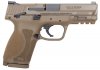M&P 2.0, Semi-automatic, Striker Fired, Compact Frame, 9MM, 4" Barrel, Polymer Frame, Flat Dark Earth Armornite Finish, Interchangeable Grips, 15Rd, 2 Mags, Weighs 26.6oz, Ambidextrous Thumb Safety, White Dot Sights 12459