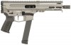 MKGs, DISSENT, Semi-automatic Pistol, AR, 9MM, 6.5" Threaded Barrel, 1/2x28, CMMG Zeroed Linear Compensator, Cerakote Finish, Tungsten, TriggerTech AR-D 2-Stage Trigger, 5.5" M-LOK Handguard, CMMG Zeroed Polymer Grip, 33 Rounds, 2 Magazines, Accepts GLOC