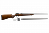 CZ 457 AMERICAN COMBO, 22 LR, 17 HMR, 5RD, 24IN, NITRIDE, WALNUT, AMERICAN-STYLE, 11MM DOVETAIL
