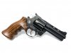 Korth Mongoose | 44 Magnum, 4" Barrel, DLC Finish, Turkish Walnut Grip, Gold Bead Front Sight, Adjustable Rear Sight, 6 Shot