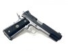 Tactical Elite 1911 |45ACP 5" Heavy Flanged Cone Barrel, Two Tone Finish, Fluted Chamber, Countersunk Slide Stop, Ball Endmill Cuts, Magwell, Black G10 Starburst Grips, Fiber Front Sight, 2 8-Round Mags