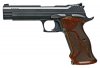 P210 Target |9mm 5 Inch Stainless Steel Barrel Nitron Finish Fiber Optic Front Sight/Adjustable Rear Sight Custom Walnut Target Grips, 2 8 Round Magazines