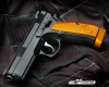 CZ75 SP-01 Shadow Orange |9mm 4.6" Barrel, Enhanced Slide-to-Frame Fit, DA/SA, Polished Extra Recoil Springs + Main Springs, Fiber Front Sight, Short Reset, 3 18 Round Magazines w/ Orange Basepads