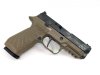 Wilson Combat Sig P320 Carry | 9x19mm, FDE Module, Black Slide, Action Tune with Flat Trigger