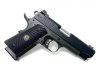 Stealth Compact | 9x19mm, 4" Match Grade Heavy Flanged Cone Barrel, Armor Tuff Finish- Black Slide/Green Frame, Fiber Optic Front Sight, Battle Sight Rear, Black G10 Starburst Grips, 2 Magazines, Wilson Combat Bag