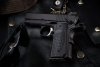 Carry | 9x19mm, Aluminum Frame, Aluminum MSH, Safety, Grip Safety, Fluted and Crowned Bull Barrel, Curved Slide Stop, Heinie Straight Eight Rear, Nighthawk Tritium Front, G10 TEC Frag Grips