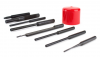 AR-15 Armeror's Punch Set |3 starter punches 3 roll pin punches 1 flat punch 1 double sided delrin plastic punch