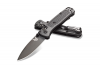 Mini Bugout Axis | 2.82" Drop Point Blade, Plain Edge, CPM-S30V Steel, Black, Alpine Glow Grivory Handle, Blue Class, Shippable