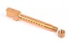 Zev Threaded Dimpled Barrel |9MM, 1/2x28 Threading, For Glock 17, Bronze Finish BBL-17-DS-BRZ
