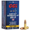 Quiet-22 .22 Long Rifle 40 40 Grain Hollow Point 710 FPS Box of 50 Rounds