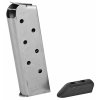 Magazine With Pad For 1911 Officer's Match Grade .45ACP 7 Round Stainless Steel